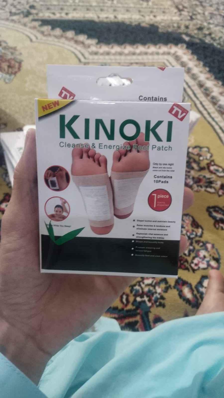 Kinoki Bamboo Vinegar Detox Foot Patches – Deep Cleansing & Relaxing Foot Pads (10 Pads Pack)