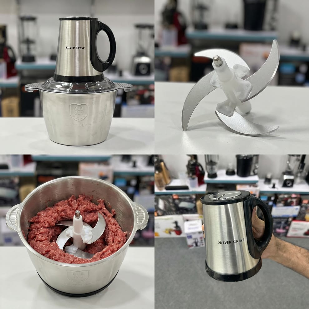 Silver Crest 3L Electric Meat Grinder - Kitchen Product Designed For Food Preparation And Daily Cooking Routine