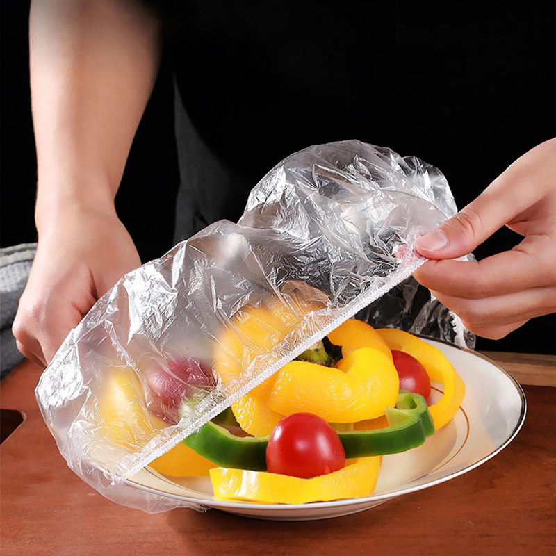 Kitchen Fresh Prep Combo Deal – 2L Manual Hand Press Vegetable Chopper, Meat Mincer & 100 Elastic Stretchable Food Covers - Random Color