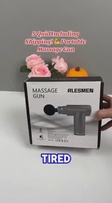 Massage Gun 5 In 1 Multifunctional Electric Full Body Massage Equipment Set - 6 Speeds With 4 Massage Heads For Deep Tissue Relief And Relaxation (Random Color)